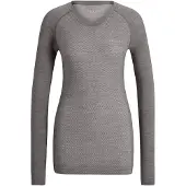 Falke Wool-Tech Light Round Neck sneldrogend wol functioneel functioneel shirt met lange mouwen dames grijs - maat XL
