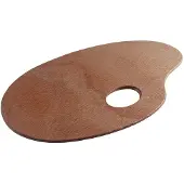 Royal Talens palet hout ovaal 25x35cm.
