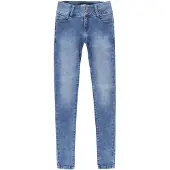Cars high waist skinny jeans Amazing dark used Blauw Meisjes Stretchdenim - maat 122