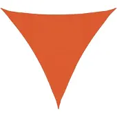 vidaXL Zonnezeil 160 g/m² 4x4x4 m HDPE oranje
