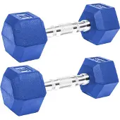 KRF Rubber Hex 4kg Dumbbell