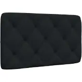 vidaXL Hoofdbordkussen 90 cm stof zwart