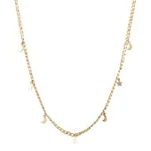 Go Dutch Label Ketting schakel maan ster Goud N1773-2
