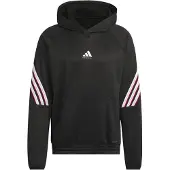 Adidas Sportsweatshirt 'Basketball Crazy Warm Fleece' zwart / wit
