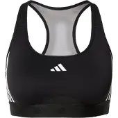 Adidas Sportbeha PowerReact Medium Support Hyperglam - Zwart/Wit Dames