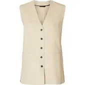 Selected Bodywarmer 'SLFMara' crème