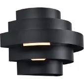 QAZQA Moderne wandlamp zwart incl. LED 3-staps dimbaar - Lines