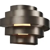 QAZQA Moderne wandlamp gunmetal incl. LED 3-staps dimbaar - Lines