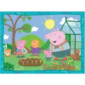 Ravensburger puzzel Peppa Pig: 4 seizoenen - 12+16+20+24 stukjes