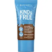 Rimmel London KIND & FREE - Vegan Foundation - Hydrateert en perfectioneert - 605 Deep Chocolate