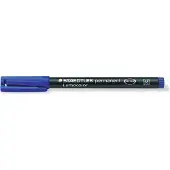 Staedtler Viltstift Lumocolor 317 permanent M blauw - 10 stuks