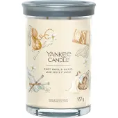 Yankee candle - Soft Wool & Amber Large Tumbler Geurkaars - 100 branduren - twee lonten