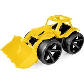 Wader Maximus Bulldozer, geel. Robuuste constructie, bewegende onderdelen