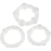 You2Toys - Blijf hard! penisringenset - transparant (3 stuks)