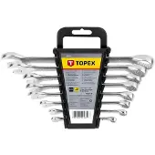 Topex Ring-Maulschlüssel-Satz 6-19 8-tlg. (35D756)