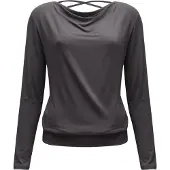 Yogistar Yoga-longsleeve vloeiende shakti "ala" - stonehenge S Loungewear shirt