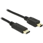DeLOCK - USB-C Male naar USB 2.0 Mini Male - 1 m