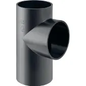 Geberit GE bocht van polyethyleen (PE), 88,5 graden, diameter 160/160 mm, uitsluitend voor afvoerpijpen, 1 stuk.