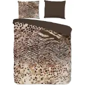Pure dekbedovertrek Skins bruin - microvezel - 240x220