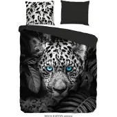 Pure Dekbedovertrek Micropercal Blue Eyes - anthracite 240x200/220cm