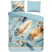 Pure dekbedovertrek Wizz - blauw - Microvezel - 200x220