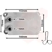 VAN WEZEL 18013707 Oliekoeler