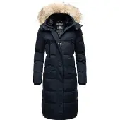 MARIKOO Wintermantel 'Schneesternchen' navy