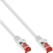 InLine patchkabel, S/FTP (PiMf), Cat.6, wit, 2 m halogeenvrij, koper