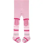 Falke Multi Stripe Noppen op de zool katoen panty baby roze - maat 74-80
