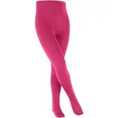Falke Cotton Touch dun eenkleurig katoen panty kinderen purper - maat 152-164