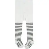 Falke Stripe versterkt huidvriendelijk katoen panty baby wit - maat 62-68