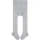 Falke Little Dot slijtvast huidvriendelijk katoen panty baby grijs - maat 74-80