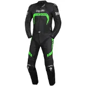 Bogotto Assen Zwart Groen 2-Delig Motorpak Maat 46