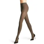 Falke Family eenkleurig katoen panty dames groen - maat 38-40