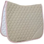 Kentucky Horsewear Horsewear - Zadeldoek softshell onion quilt Dressuur beige-oude roos