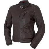 Bogotto Chicago Retro Dames Bruin Leren Motorjas Maat 34
