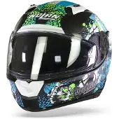 Nolan N60-6 Eufor helm, mat zwart/blauw, maat XXS (54)