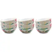 Pip studio Blushing Birds Kommen - Ontbijtkom - Ronde schaaltjes - Servies set van 6 - 12cm