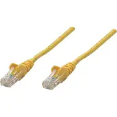 Intellinet 737104 RJ45 Netwerkkabel, patchkabel CAT 6A S/FTP 20.00 m Geel Folie afscherming, Afscherming gevlochten, Halogeenvrij 1 stuk(s)
