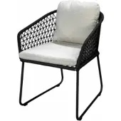 Yoi Tuinstoel Bara Black Wool White