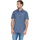 Lonsdale Overhemd 'Brixworth' blauw / zwart / wit