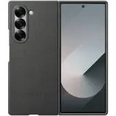 Samsung Galaxy Z Fold 6 Back Cover Kunstleer Grijs