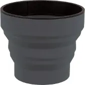 Lifeventure Silicone Ellipse Flexi-beker, unisex, zwart