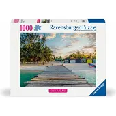 Ravensburger puzzel Beautiful Islands Malediven 1000 stukjes volwassenen.