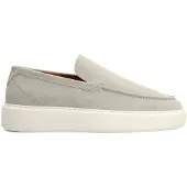 Manfield Licht grijze suède loafers | Maat 43