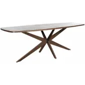 Yoi Tuintafel Calma High Dining Bronze Travertin 270 x 110 cm