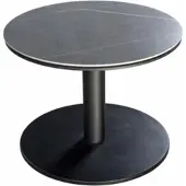 Yoi Bijzettafel Millor Black Slate Ø60 x 45 cm
