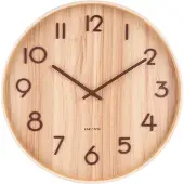 Karlsson Pure Wandklok | Ø40cm | Light hout