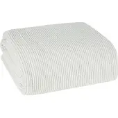 Eurofirany Boho Wafel Plaid - Zachte Katoenmix - 200x220cm - Crème