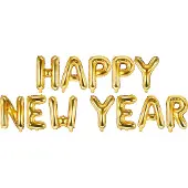 Party Deco Folieballon Goud ‘Happy New Year’ - 3.7M